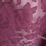 Torrid Top Womens 2X Abbey Chiffon Clip Floral Maroon Burgundy Burnout Sheer Photo 6