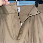 Lattelier High Waisted Pleated Pants Size XL Brown Photo 6