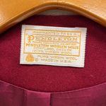 Pendleton Vintage  Wool Ruby Red Blazer 6 Photo 2