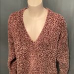 Urban Outfitters  UO Oversized Fuzzy V-Neck Side Slit Sweater XS Photo 6
