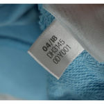 Adidas Hoodie Womens Medium Originals Trefoil Sweatshirt Retro Blue White Photo 7