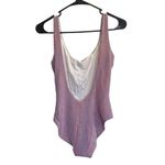 ONIA Kelly Stripe Pique One Piece Swimsuit in Rose Multi Photo 4