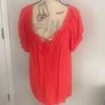 Old Navy Vibrant Red Puff Sleeve Blouse in size-XL Photo 1