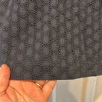 Gap Women Navy Bue Eyelet Cotton Lined Mini Skirt Size 14 Preppy Feminine Brunch Photo 1