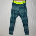 Nike  Pro Hyperwarm Training Leggings Pants Blue Print Womens Size‎ XL Photo 2
