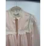 Dior VTG Christian  Lingerie Lace Trim Coquette Cottage Maxi Sleep Gown Women L Photo 8