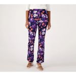 Isaac Mizrahi  Live! Women's Printed Pebble Knit Baby Bell Pants Size XLP NWOT Photo 3