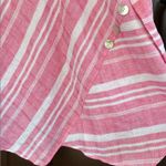 Habitat NWOT  Linen Asymmetric Hem Top
Red White Size XL Photo 5