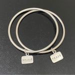 Sterling Silver GK Designs  Peace & Spirit Tag Charm Bangle Bracelets Photo 10