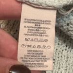 Free People  Women's Oversized Frayed Knit Sweater - Light Mint Green size Medium Photo 11