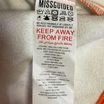 Missguided NWT Orange Faux Leather Button Down Oversized Shacket Jacket Size 4 Photo 5