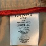 Ganni  tan ruffle pinafore jumpsuit size XS Photo 7