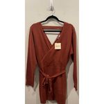 superdown Dusty Rose Kina Wrap Sweater Mini Dress Photo 2