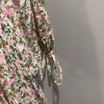 Hayden  Floral Puff Sleeve Square Neck Babydoll Dress Photo 6