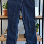 Carhartt  Mid-Rise Relaxed Slim Leg Fit Women's Dark Wash Jeans, 6 Photo 0