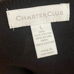 Charter Club - Black Knit with Flowy Detailing Cardigan Size L Photo 5
