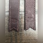 Justin Boots Leather Aztec Embroidered Fringe Dangle Earrings – Turquoise & Navy Photo 3