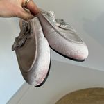 Victoria's Secret VS Y2K Pink Velour Velvet Bow Sequin Embellished Almond Toe Mules - 7 Photo 6