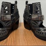 Jeffrey Campbell  NWOT Wylie Valdosta Black Cutout Studded Western Ankle Boot Photo 4