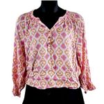365 Everyday Luxe Women’s Boho Peasant Blouse Photo 1