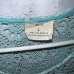 Urban Outfitters Pins and Needles Light Blue Crotchet Sleeveless Tank Size Large Photo 2