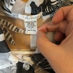 Erin London  Blouse Zebra Print Burnout Button Front Shirt, Large Photo 1