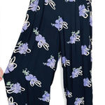 Vintage Toots Pierre Pleated Wide‎ Floral Pants Size M Blue Size M Photo 0