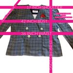 VINTAGE 1990'S KASPER ASL BLUE & WHITE BLAZER W/DETACHABLE DICKIE (12) Photo 12