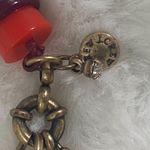 J.Crew  Rhinestone and Orange and Purple Lucite Necklace Photo 3