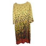 Soft Surroundings  Boho Midi Dress Pockets Jungle Print XL Photo 12
