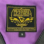 Milwaukee Leather Stud and Wings Black Motorcycle Biker Vest US Marine Womens S. Photo 10