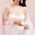 Pearl Mesh White Dress Size XS Photo 1