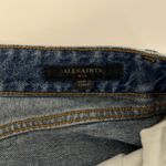 All Saints Helena High Waisted Cuffed Denim Shorts Size 30 Photo 6