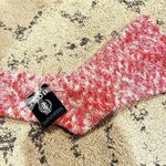 IZOD NWT  Pink Fuzzy Slipper Socks With Grips Photo 0