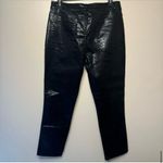 Frame #322  Vegan Snake Skin Straight Cut Jeans Photo 4