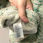 H&M  green cream speckled sweater small Photo 5