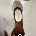 Kate Spade  New York Women's Firey White Leather Wedge Sandal Size 8.5 Photo 3