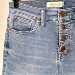 Madewell 9" Mid-Rise Skinny Crop Button Front Jeans Size 26 Photo 6