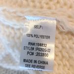 Bibi Heart Sweater Valentines Day Love Women's‎ Open Knit Cardigan Size XL White Photo 6