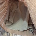 Chic Mable Tan Jumpsuit with crisscross open midriff with tie back. Size M Photo 5