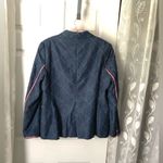 Tommy Hilfiger blazer jacket with White Stitching design 100% cotton women sz 12 Photo 6