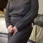 Old Navy Gray  Sweater Skirt Matching Set Photo 2