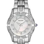 Bulova Woman’s Sterling Silver & Swarovski Watch Photo 0