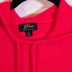 J.Crew Long Sleeve Everyday Cashmere Knit Pullover Hoodie Sweater Bright Cerise Photo 1