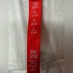 Spanx Anthropologie Distressed Frayed Hem Ankle Skinny Jeans, White Size 3X Photo 6