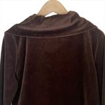 Michael Kors NWT MICHAEL Brown Velour Zip Front Track Jacket Size XS Photo 6
