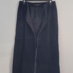 Jenne Maag Black Suede Lined Zipper Pencil Skirt Size L Size L Photo 2