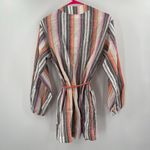 Sage THE LABEL Cardigan Extra Small Kimono 100% Cotton Stripe Beach Travel NWT Photo 2