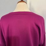 Love & Sports Women Purple Crew Neck Long Sleeve Cozy Relaxed Fit Sweater Size M Size M Photo 7