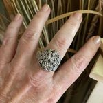 Sterling Silver Plumeria  Ring Sizes 8,9,11 boho Photo 0